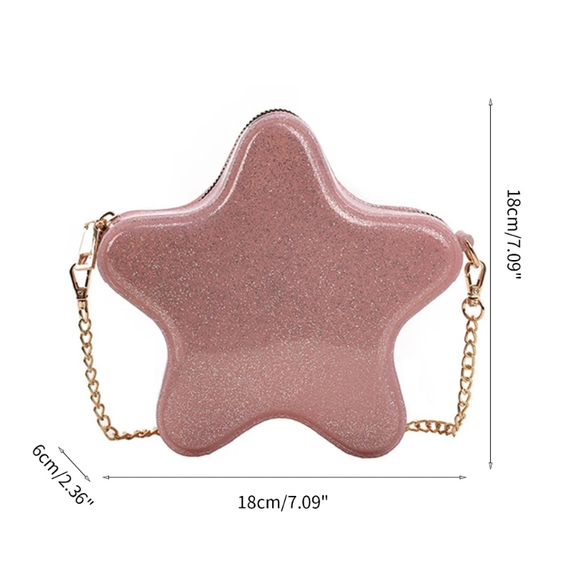 E74B Сумка из искусственной кожи для женщин и девочек сумка на плечо в форме звезды