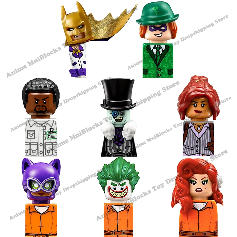 

PG8041 Movies plastic Batman Catwoman Poison Ivy mini action toy figures building blocks Assembly Toys for kids birthday gifts