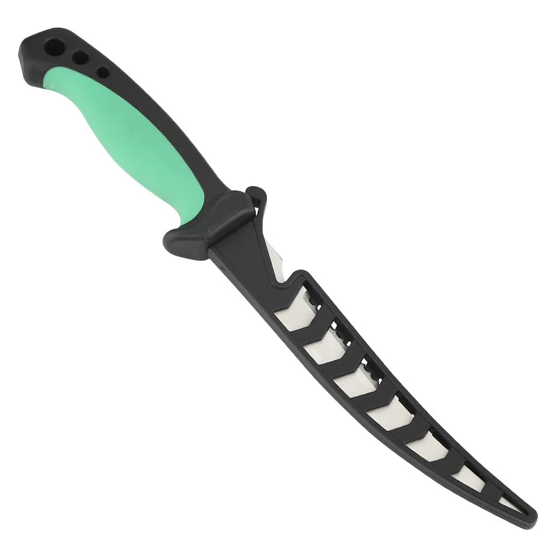 Многофункциональный нож для рыбной резки с рукояткой из резины из нержавеющей стали