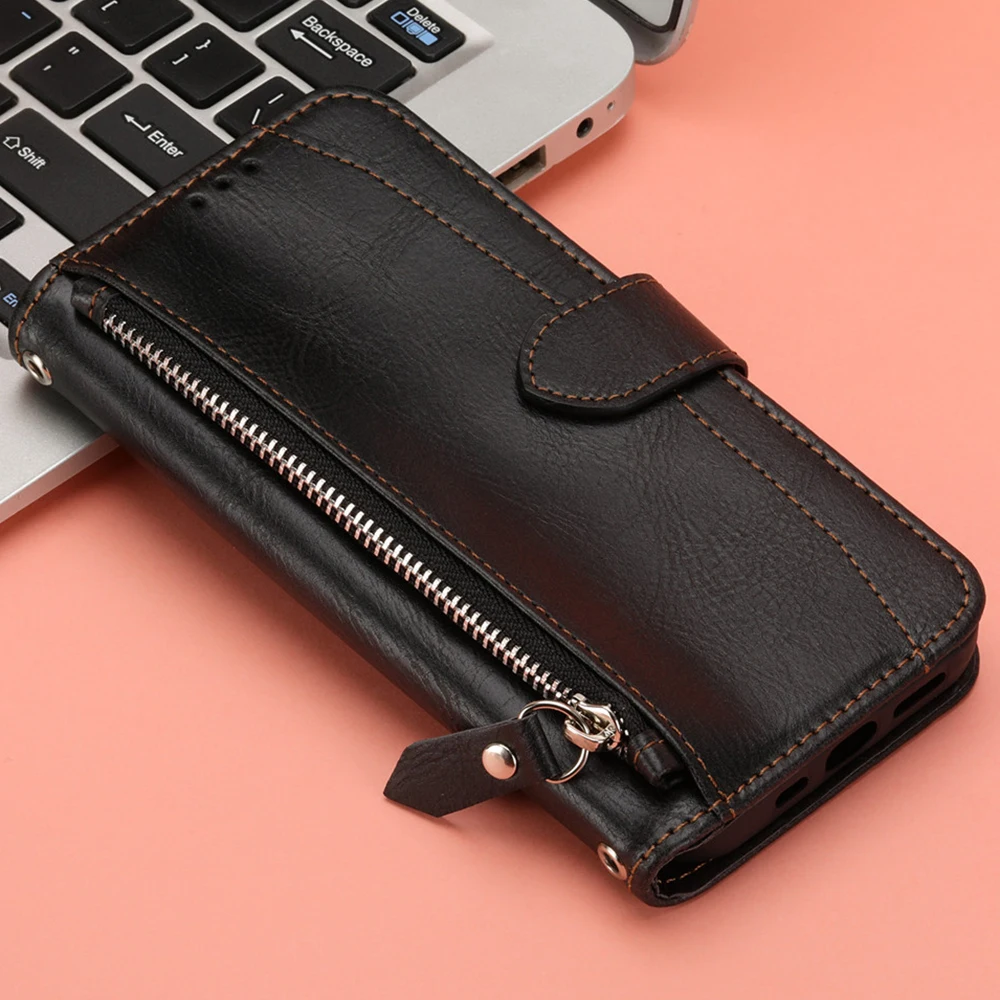 Чехол-книжка для iPhone 16 Pro кожаный чехол-книжка с ремешком Max