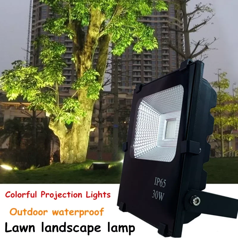 

Led Spotlight Outdoor Floodlight Colorful Projection Lamp Outdoors Waterproof Gardens Landscape Light Green Tree Lamp 20w 30w