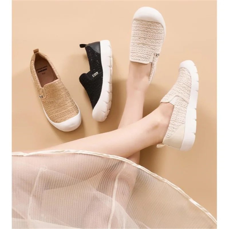 Кроссовки J &amp M женские прогулочные сетчатые дышащие лоферы без шнуровки