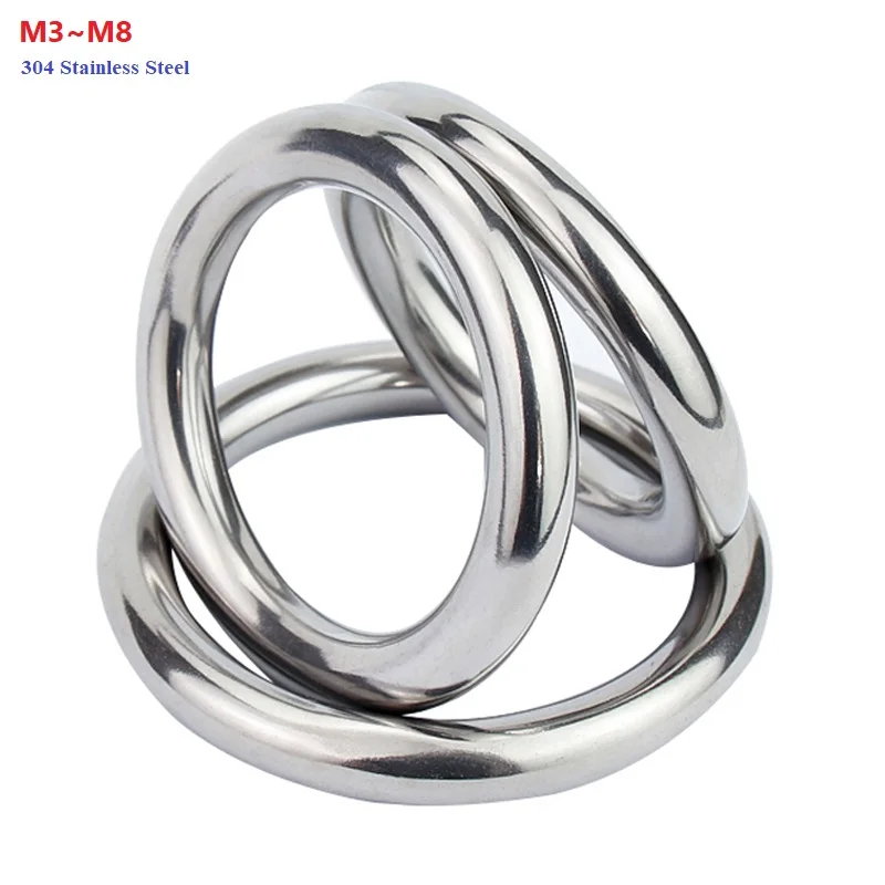 

Уплотнительное кольцо из нержавеющей стали 304, бесшовное круглое кольцо/подъемное кольцо M3 M4 M5 M6 M7 M8