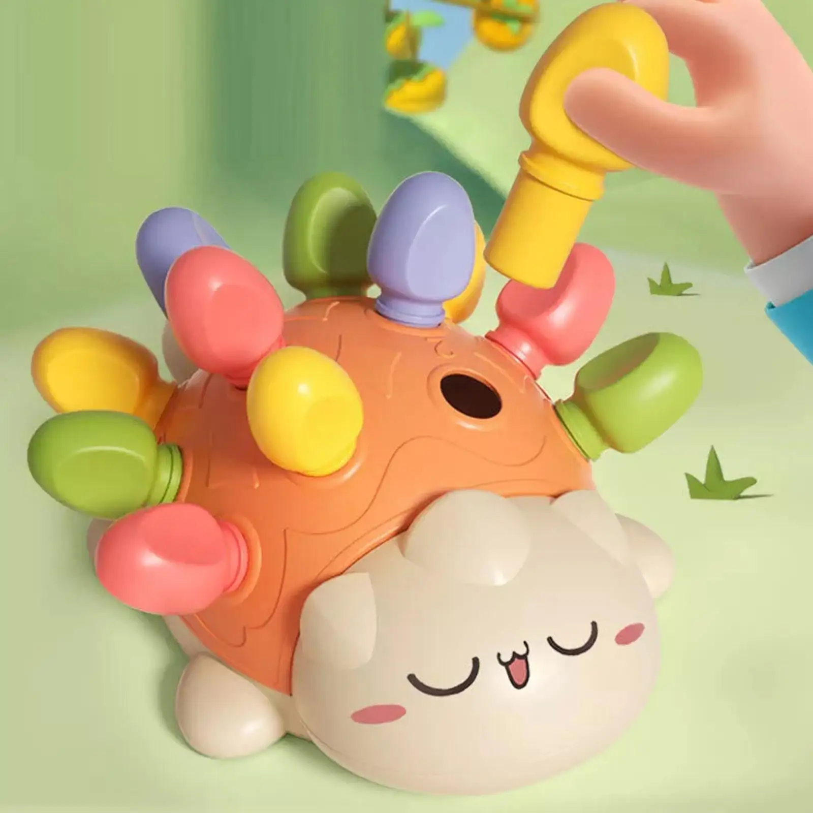 

Разноцветная подходящая мерная детская игрушка-Ежик