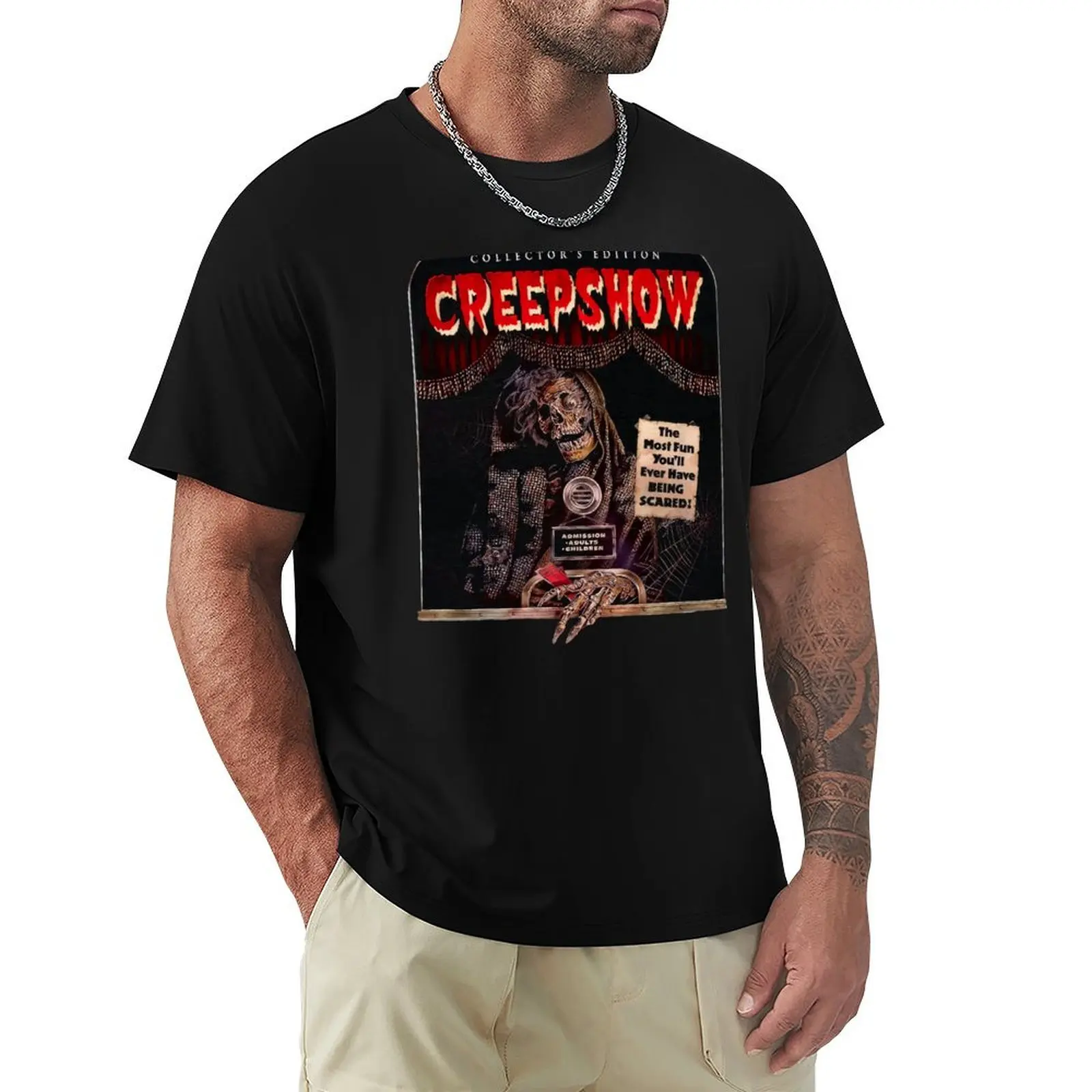 Фото Футболка Creepshow 1982 Film, большого размера, летняя, повседневная. №1