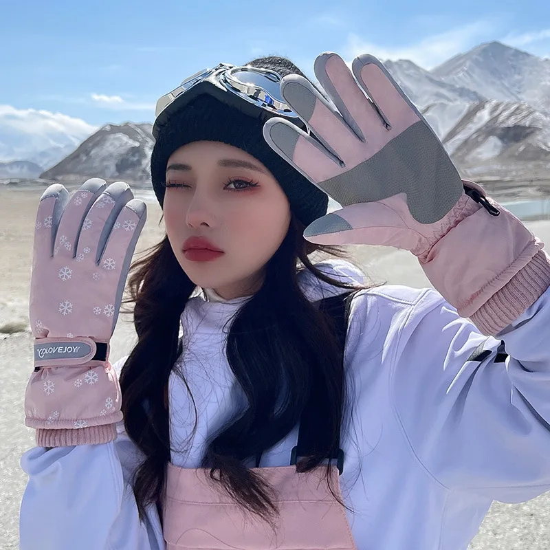 

Winter Warm Windproof Waterproof Gloves Non-slip Touchscreen Driving Snowmobile Cycling Skiing Warm Cycling Full Finger Gloves