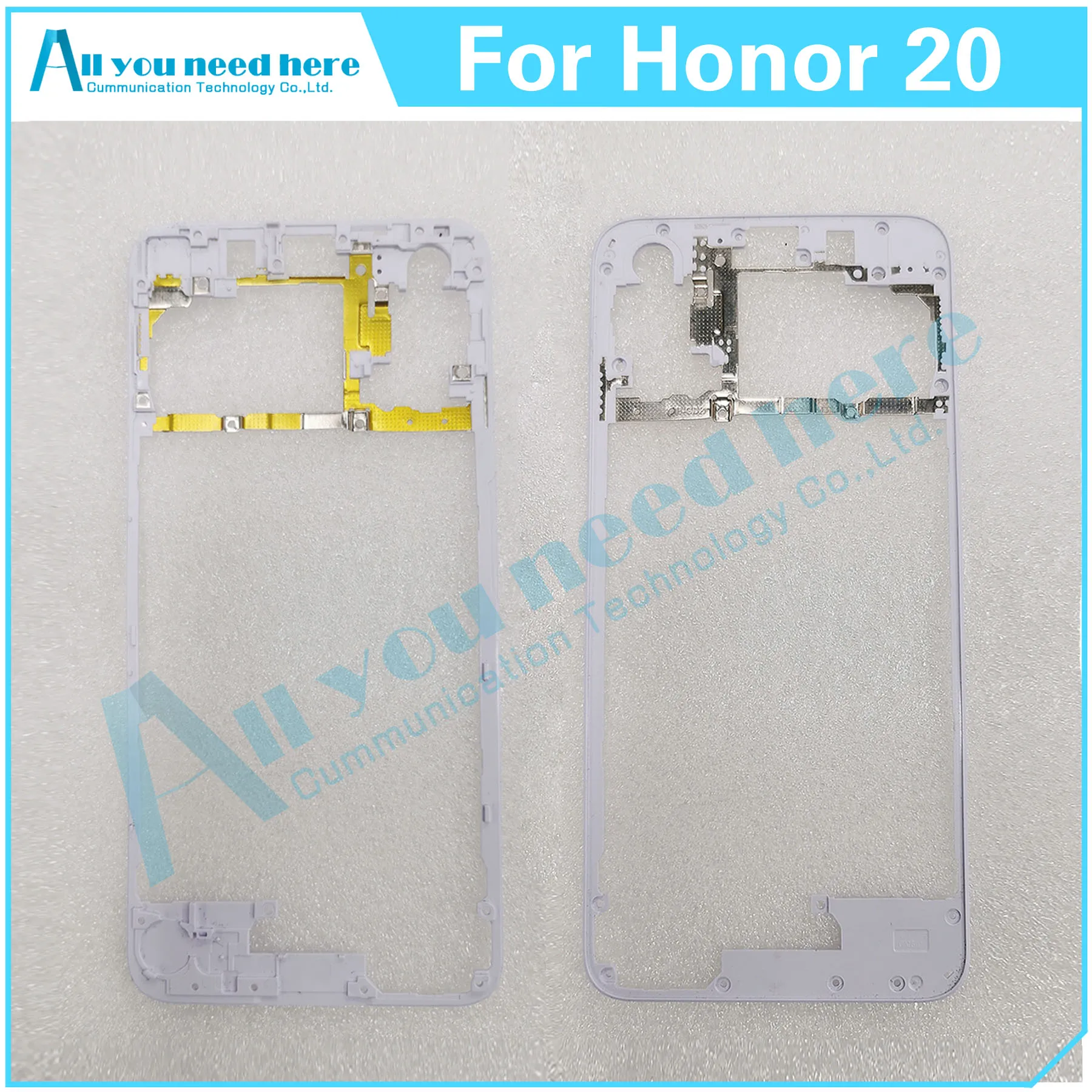 

High Quality For Honor 20 Middle Frame Front Bezel Back Housing Case Mid Plate Lid Cover Repair Parts Replacement