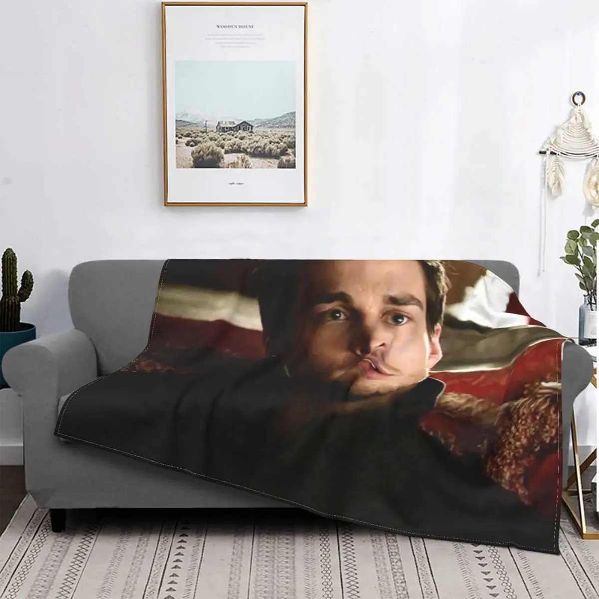 

Одеяло Kai Parker Дневники вампира Крис Вуд Фланелевое смешное теплое покрывало для кровати дивана осень/зима