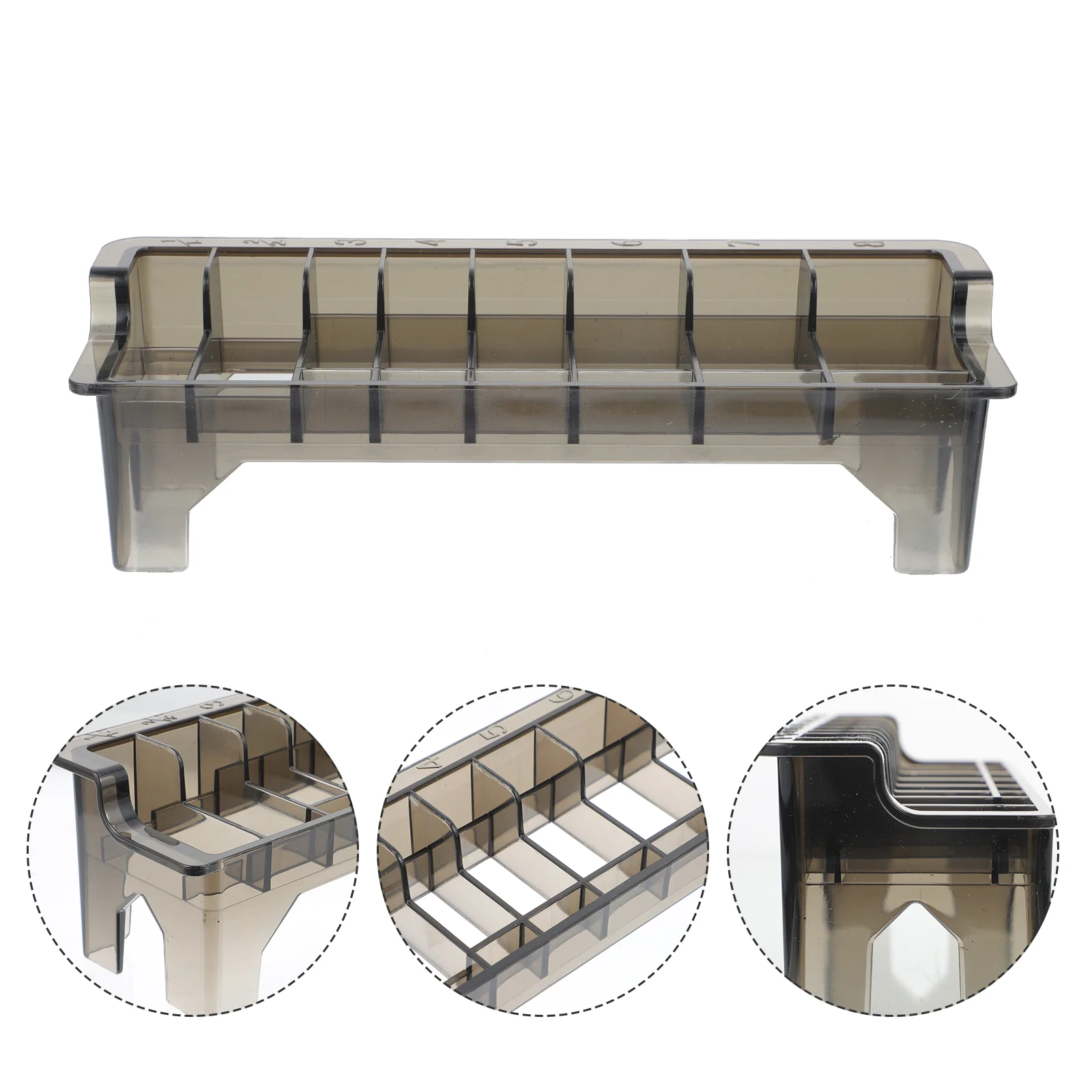 

Clipper Storage Comb Case Box Hair Holder Organizer Guards Barber Limitstand Rack Guard Tool Guide Makeup Scissorscombs