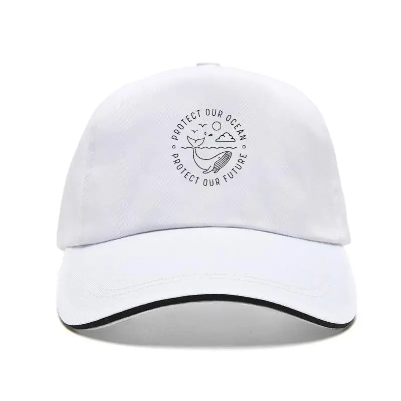 

New cap hat Protect Our Ocean Feae Fahion Graphic Ocean ogan Harajuku Printing Woen Adjutabe uer Top Baseball Cap