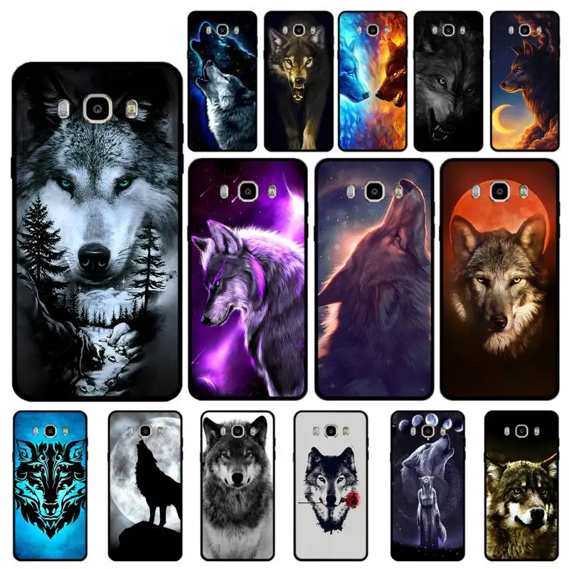 

FHNBLJ Cool Wolf Phone Case for Samsung J 4 5 6 7 8 prime plus 2018 2017 2016 J7 core