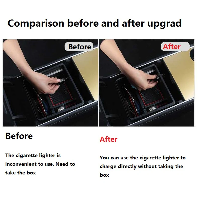 Автомобильный ящик для хранения Tesla Model 3 модель Y 2021 органайзер центральной