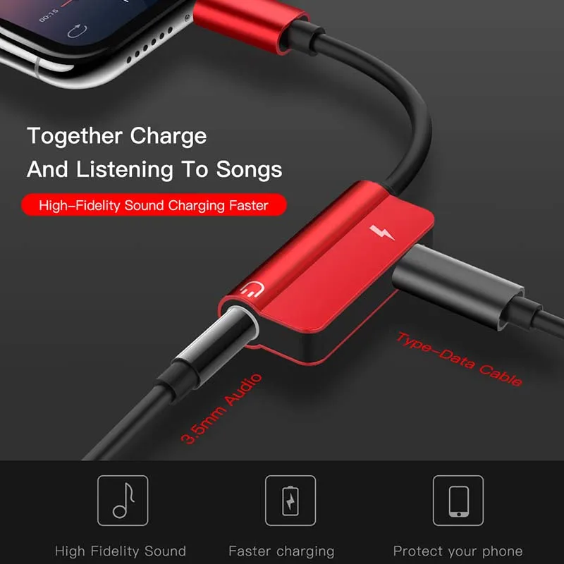 

2/4/6PCS 2 In 1 Type C Adapter For Huawei P30 P40 P20 Mate 30 9 8 Oneplus 7T Usb C To 3.5mm Earphone Charger Splitter