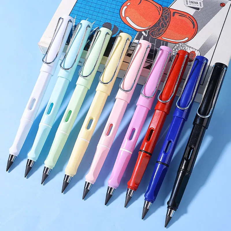 

62pcs/set Infinity Pencils Unsharpened Eternity Pencil Inkless Kawaii Infinity Pen Art Supplies School Stationery Nib Eraser