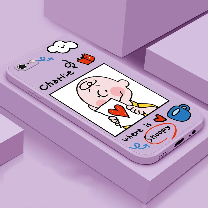 

For iPhone 6 6s 6 Plus 6s Plus phone case soft TPU silicone phone Shell cute animal back cover phone coque funda
