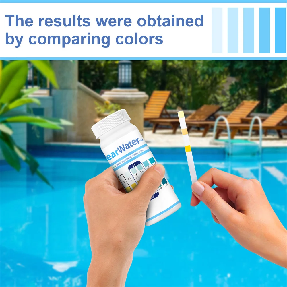 

Hardness Test Paper Check The Ph Of Water Keep The Pool Water Healthy And Clean High-precision And Reliable Instant Readings