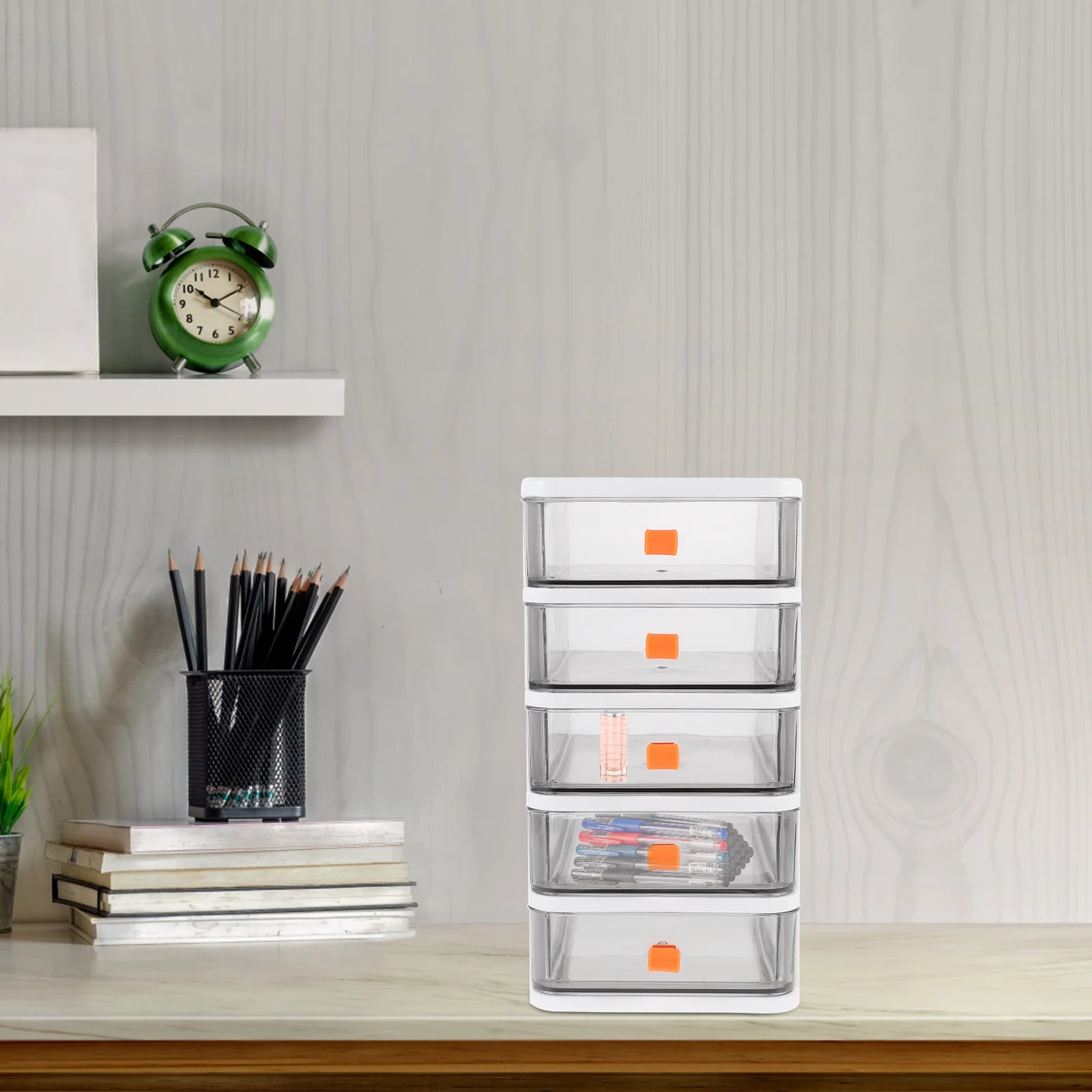 

Storage Drawer Box Desktop Organizercosmetic Mini Drawers Cabinet Desk Smallsundries Transparent Jewelry Clear Case Multi Storey