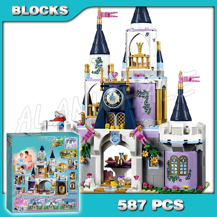 

587pcs Princess Royal Girls Modular 3-story Dream Castle Pumpkin Patch Cart 10892 Building Blocks Toys Compatible With Model