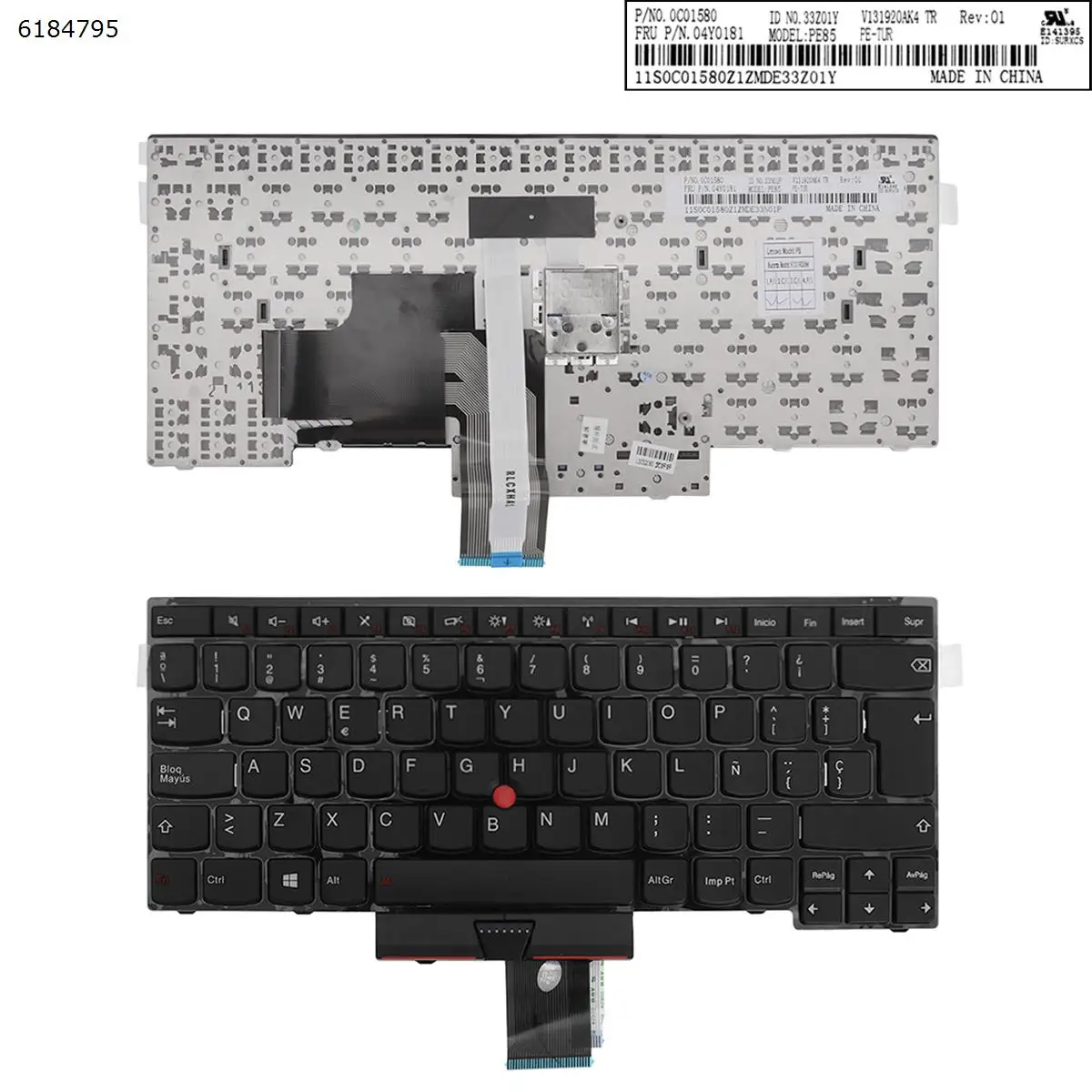 

SP Laptop Keyboard for Lenovo ThinkPad E430 E330 E335 E435 E430c E430S S430 T430U E445 L330 BLACK