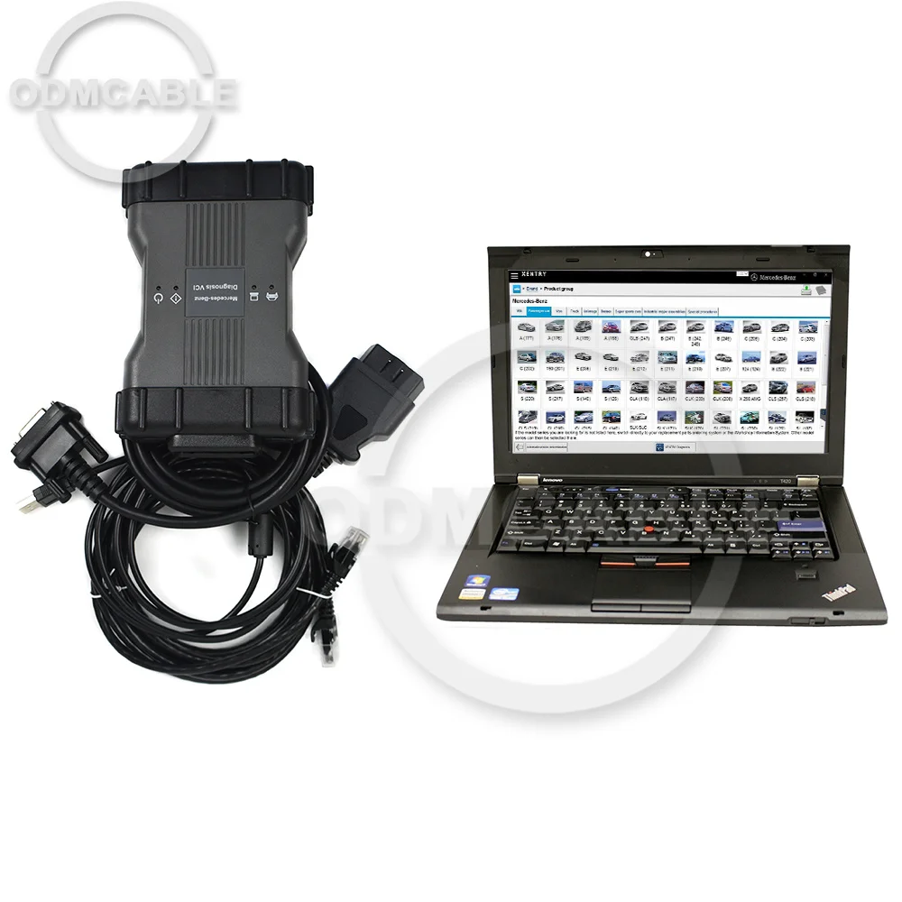 Мультиплексор MB star C6 Xentry Epc Wis + для ноутбука Thinkpad T420 CF C2, инструмент для диагностики автомобиля, грузовика