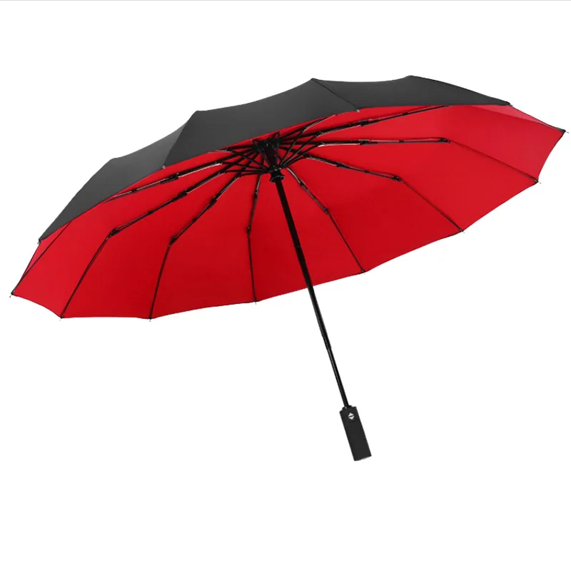 

Деловой красный Смарт роскошный большой женский зонтик Прочный Открытый устойчивый зонтик от дождя усиленный зонтик в подарок