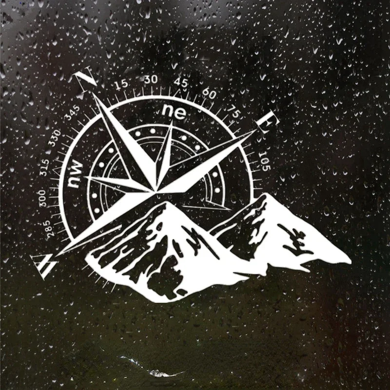 

Виниловые наклейки для наружного украшения JP различных размеров для компаса, ветра, розы, водонепроницаемая наклейка для декора автомобиля, наклейка с царапинами