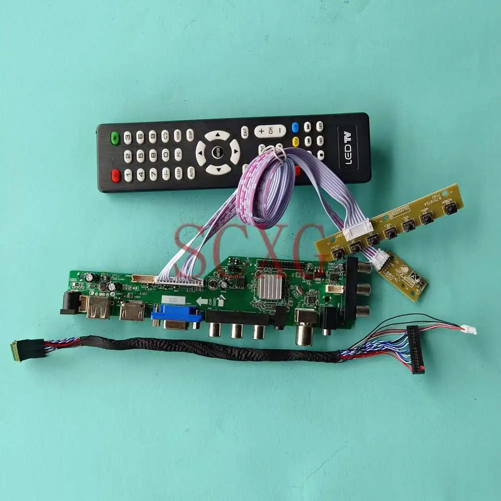 

Плата управления ЖК-драйвером, совместимая с B116XW03 V2 11,6 "панелью LVDS 40 Pin USB AV VGA HDMI-совместимая с цифровым сигналом 1366 768 DVB