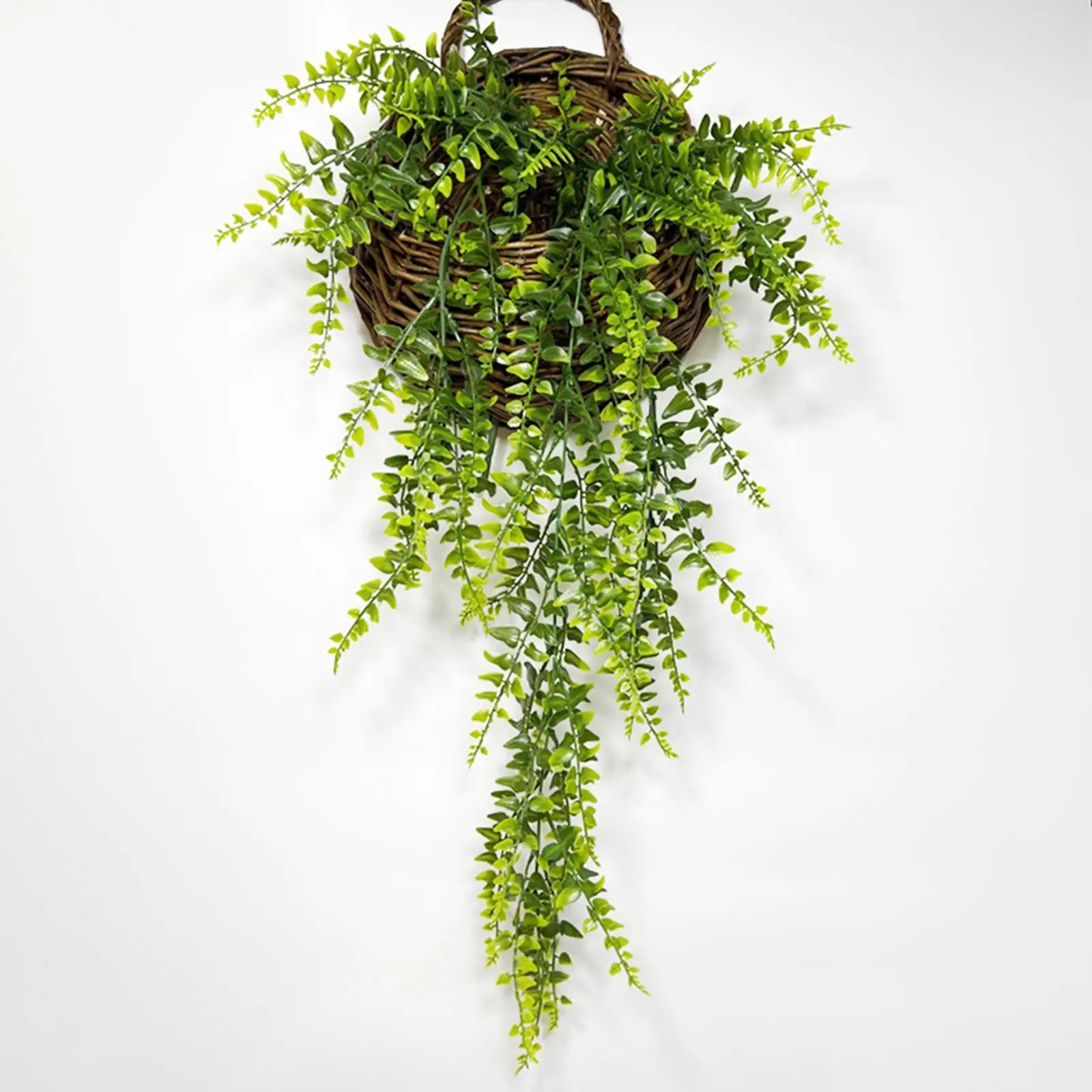 

Persian Fern Leaves Vines Room Decor Hanging Artificial Plant Plastic Leaf Grass Wedding Party Wall Balcony Decoration Garland