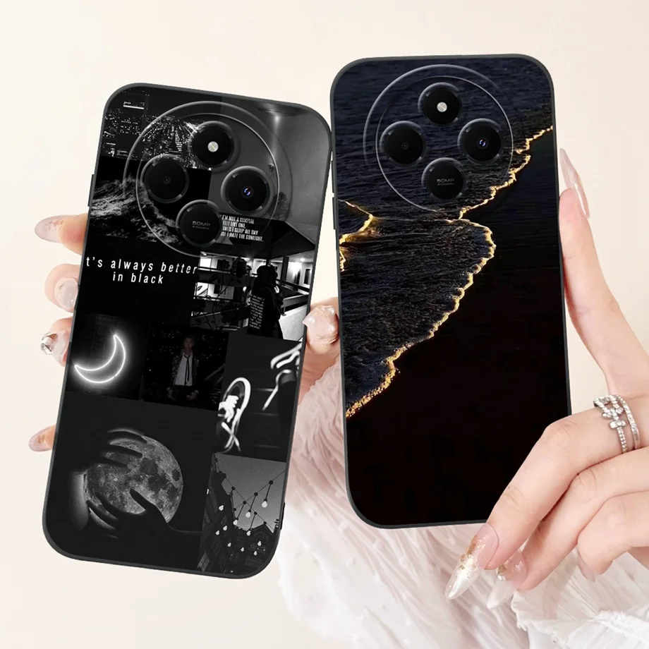 Фото Для Xiaomi Redmi 14c Чехол Мягкие силиконовые чехлы на заднюю панель Panda Marble Draagon Cat Astronaut Чехол для телефона Xiaomi 14 Pro 14t Pro Capa №3