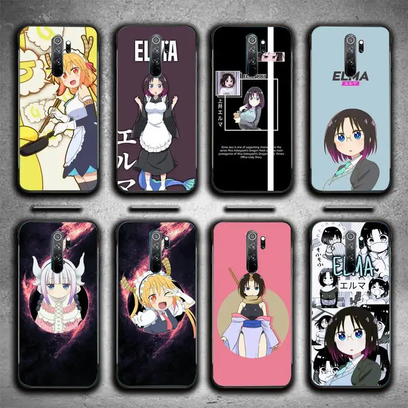 

Elma Dragon Maid Cartoon Phone Case For Redmi 9A 8A 6A Note 9 8 10 11S 8T Pro Max 9 K20 K30 K40 Pro PocoF3 Note11 5G Case