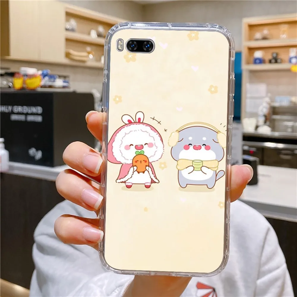 Фото Lovely T-Tuji Bunny Phone Case For Huawei Mate P10 P20 P30 P40 P50 Smart Z Honor 50 60 70 Pro Lite Transparent Case №5