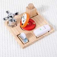 wooden kids montessori shape matching busy board parent child interactive multifunctional educational teaching aids toy gifts