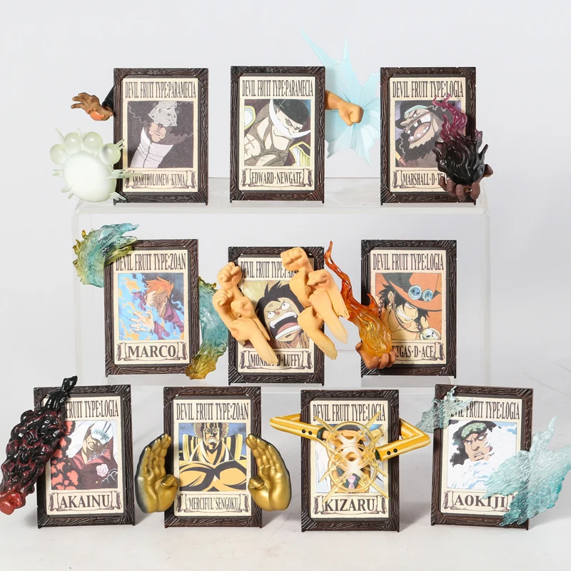 

One Piece Luffy Sabo Ace Bartholemew Kuma Edward Newgate Marco Sakazuki Kuzan Borsalino Sengoku PVC Figures Toys 10pcs/set