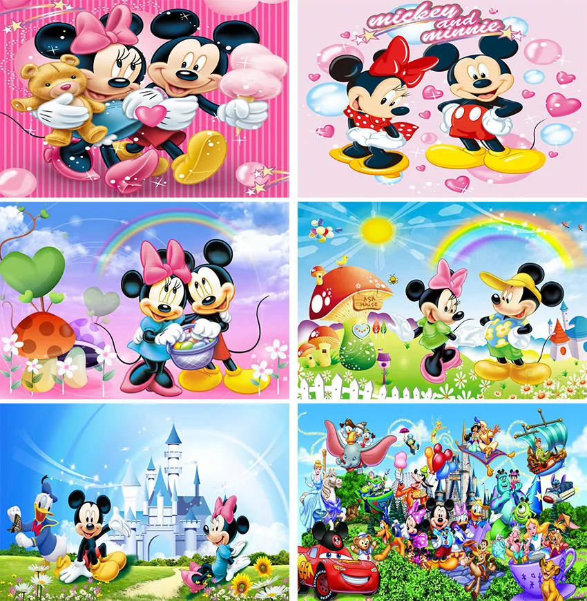 

Photo Backdrop Newborn Photography Mickey Mouse Ear Photography Backgrounds Background Baby Birthday Party Banner