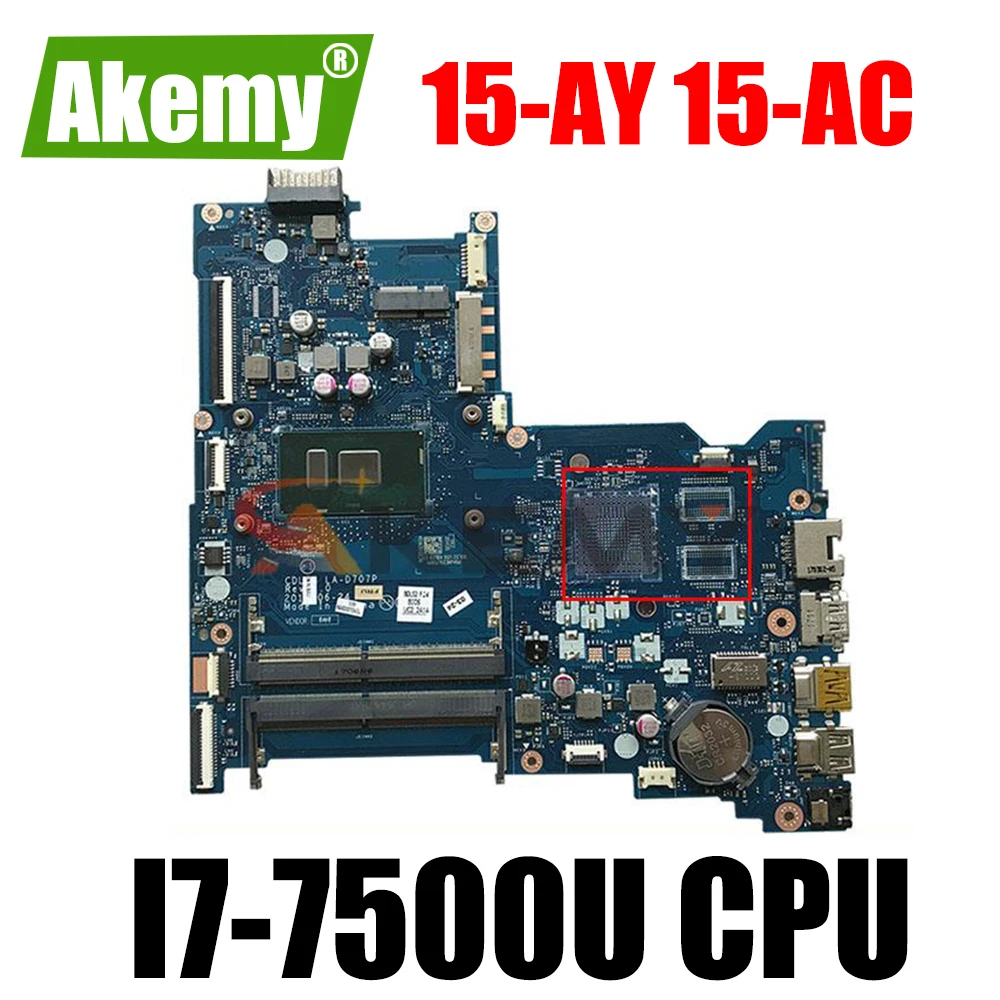 

For HP Notebook 15-AY 15-AC Series Laptop Motherboard With I7-7500U CPU 903788-501 903788-601 903788-001 CDL50 LA-D707P