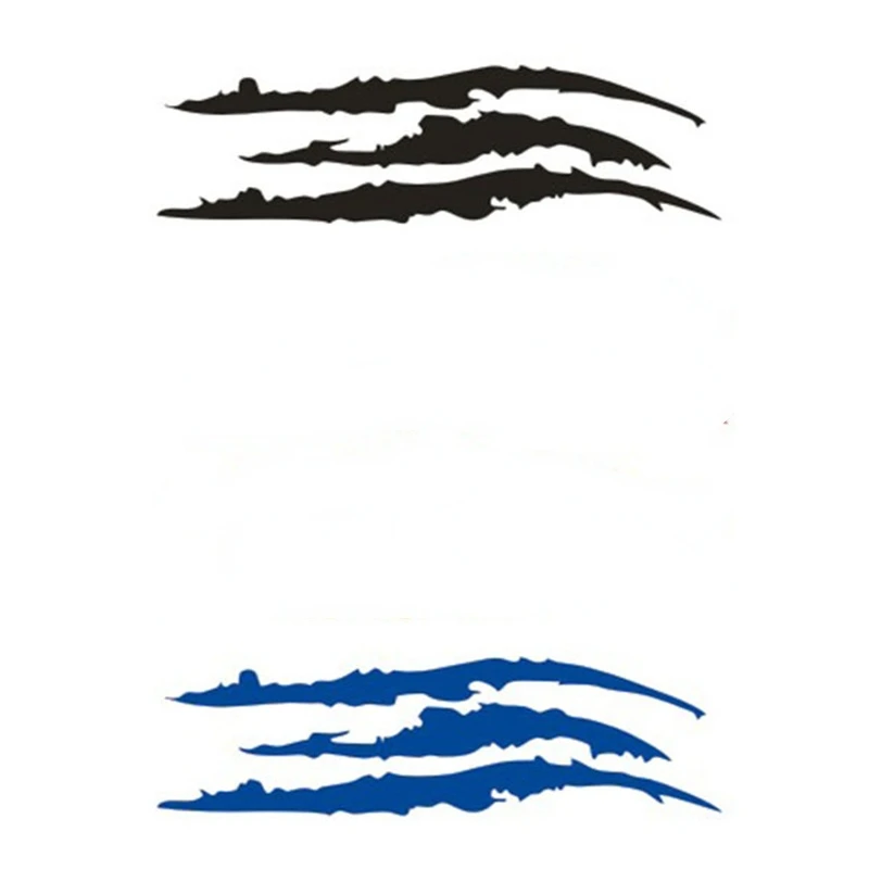 

Art Pattern Car Sticker Claw Scratch Stripe Marks Headlight Decal Paw Creative Scratch Sticker Ghost Claw Sticker KK19*11cm