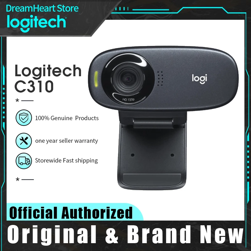 Веб-камера Logitech C310 720P Full HD видеочат онлайн-курс встроенный микрофон прямая