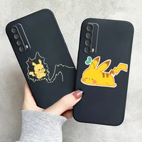 pikachu pok%c3%a9mon phone case for huawei p smart z 2019 2021 p20 p20 lite pro p30 lite pro p40 p40 lite 5g back liquid silicon