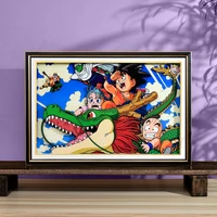 43cm bandai dragon ball wukong stereograph cartoon ornaments trendy painting get gifts for boys free goku anime photo
