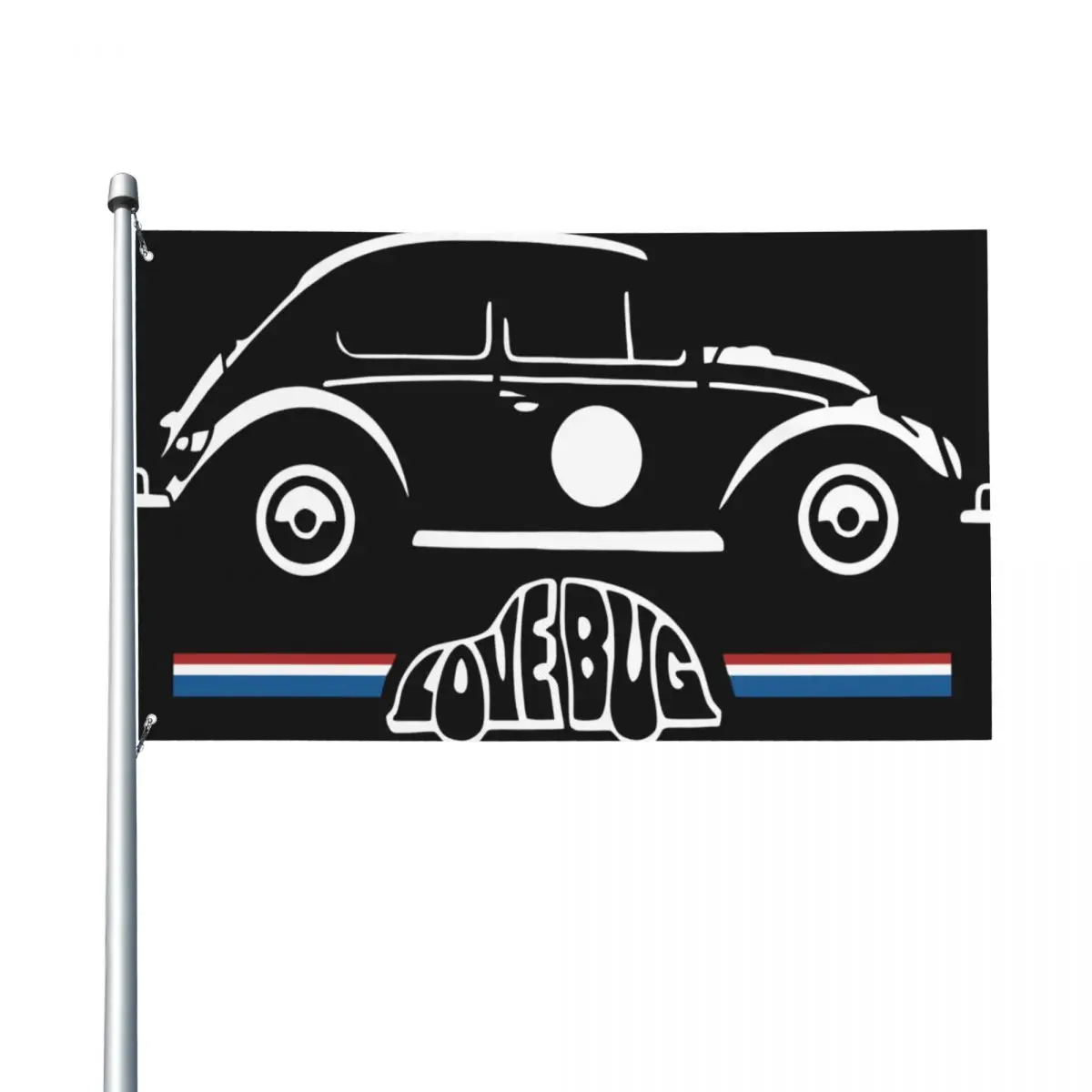 Автомобильный флаг Vw Beetle Lovebug с принтом подарочный баннер для дома и улицы 150x90 см