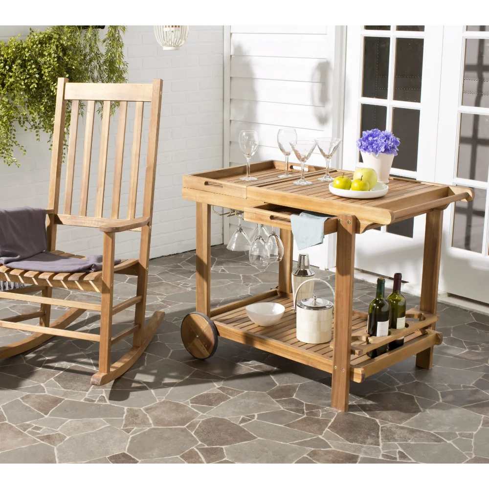 

Safavieh Orland Indoor/Outdoor Contemporary Wood Tea Trolley