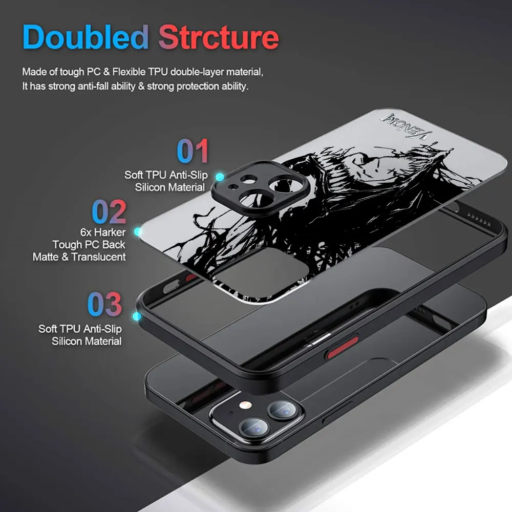 Черный чехол для телефона Marvel VENOM OPPO RENO 6Z 7 7Z 8 8Z 8T A1 F19 A95 F21 REALME C1 F5YOUTH FINDX5 LITE PRO PLUS 5G