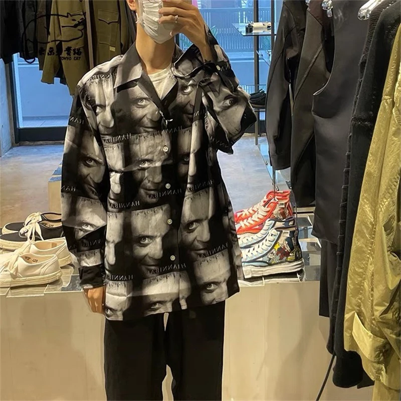 Wacko Maria Long Sleeve Hawaiian Shirt Men Women 1:1 Full Print Casual Loose WACKO MARIA Shirt