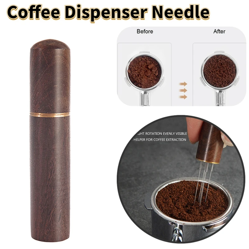 

1Set Coffee Needle Dispenser Coffee Tamper Stirrer, Stainless Steel Coffee Espresso Stirring Tools