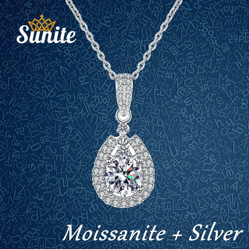 

Женский кулон в виде капли воды, из серебра 925 пробы