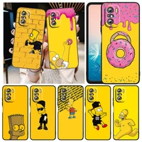 popular anime simpsons for xiaomi redmi k40 gaming k30 9i 9t 9a 9c 9 8a 8 go s2 6 6a 5a 5 pro prime capa black phone case