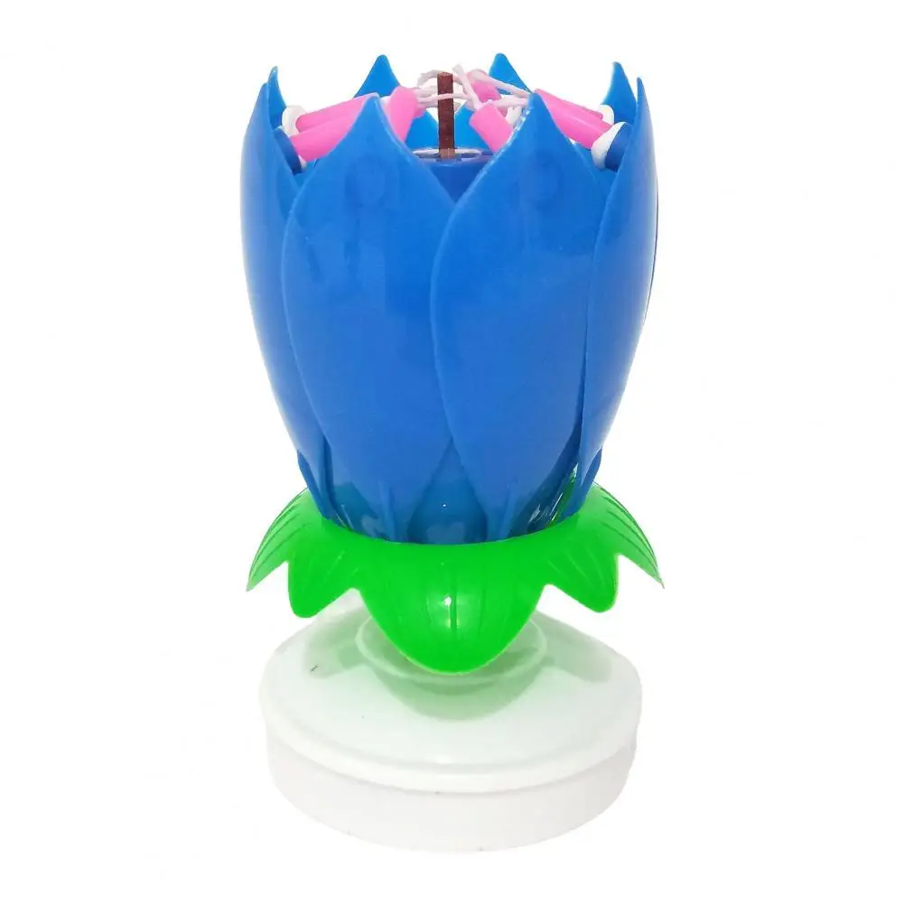 Лотос свеча Твердый парафин цветной цветок Форма плоское дно вращающаяся