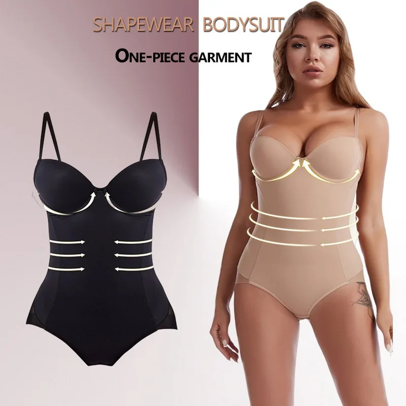 

Bodysuit Women Shapewear Body Shaper With Cup Compression Bodies Belly Sheath Waist Trainer Female Reductive Slimming Underwear