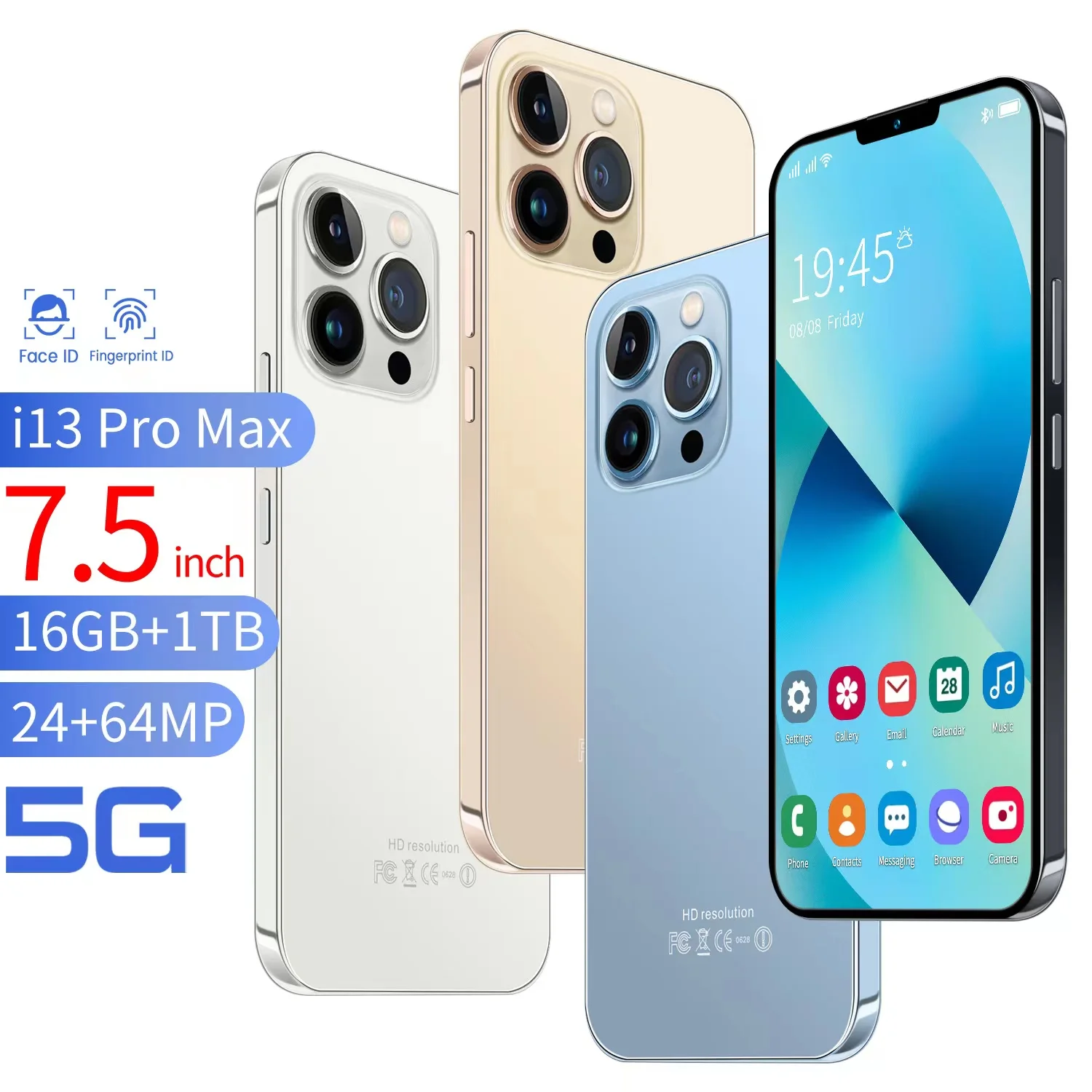 

Смартфон I13 Pro, 16 + ТБ, 24 + 64 мп, 5800 мач