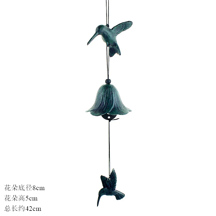 

Японские чугунные колокольчики с колибри